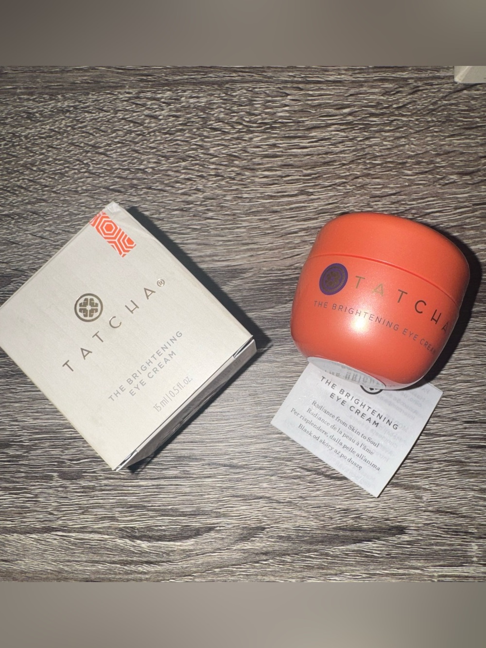 TATCHA BRIGHTENING EYE CREAM 🧡